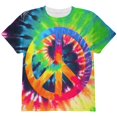 thumbnail image 1 of Peace Sign Tie Dye All Over Youth T Shirt, 1 of 2