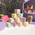 thumbnail image 4 of Abbracc 10Packs Wood Blocks Rods Cubes Square Wooden Shapes for DIY Woodworking Modeling 3.5CM, 4 of 6
