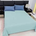 thumbnail image 4 of Dvruxg Microfiber Flat Bed Sheet, Wrinkle and Fade Resistant Bedding Sheet Solid Color Bed Sheet - Soft & Comfortable Washable Fabric, Modern Relaxing Style, 4 of 5
