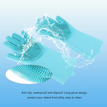 Gloves 2Pcs Pet Cat Dog Bathing Massage Shower Gloves Multifunctional Cleaning Brush
