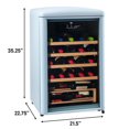 thumbnail image 3 of 30 Bottle Freestanding Retro Wine Cooler in Wine Red, 3 of 9