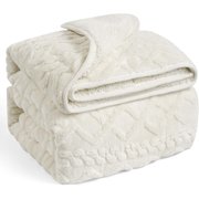 Sherpa Fleece Weighted Blanket for Adult, 15 lbs Dual Sided Cozy Fluffy Heavy Blanket, Ultra Fuzzy Throw Blanket with Soft Plush Flannel Top, 60 x 80 inches Grey on Both Sides
