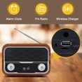 thumbnail image 3 of axGear Réveil Numérique en Bois à DEL Haut-Parleur Bluetooth avec Chargeur Sans Fil Rapide 10 W, 3 of 6