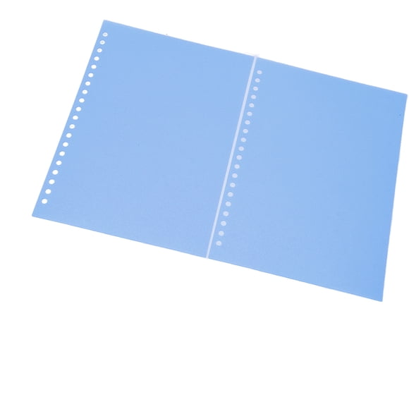 50Pcs Clear Sheet Protectors, Paper Binding Cover Matte A5 20 Holes PP Plastic Page Protectors Paper Protector Sheets for Presentation, Important Documents, Certificates Clean