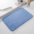 thumbnail image 3 of Yhmxh Bathroom Rugs 1pc Memory Foam Bath Rug Embossed Bathroom Mat Water Absorbent And Washable Bath Rugs, Non-Slip, Thick, Soft And Comfortable Carpet For Show Living Room Rug Bath Mat, 3 of 5
