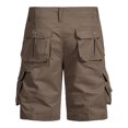 thumbnail image 4 of LSLJS Mens Fashion Sports Multi-Pockets Casual Summer Solid Zipper Short Pants, Mens Shorts Summer Clothes, 4 of 5