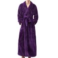 thumbnail image 1 of Mens Winter Clothes Mens Winter Lengthened Bathrobe Home Clothes Shawl Long Sleeved Robe Coat, 1 of 9