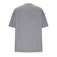 thumbnail image 4 of Plebaso T-Shirts Surdimensionnés pour Femmes 2025 Manches Courtes Hauts Amples Col Rond Décontracté Uni T-Shirts Basiques pour Femmes, 4 of 5