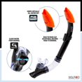 thumbnail image 2 of Dolfino Pro Pinnacle Adult Mask and Snorkel Combo Set - Black, 2 of 6