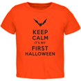 thumbnail image 1 of Halloween - Keep Calm My First Halloween Orange Toddler T-Shirt, 1 of 1