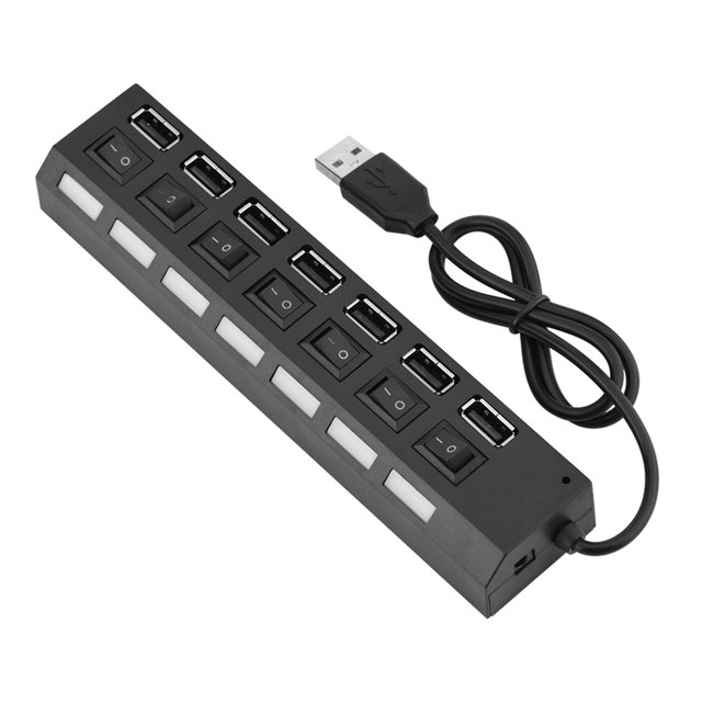 Hub Usb 2.0 7 Ports, Hub Usb 7 Ports, Port Usb Usb pour Clavier Imprimante