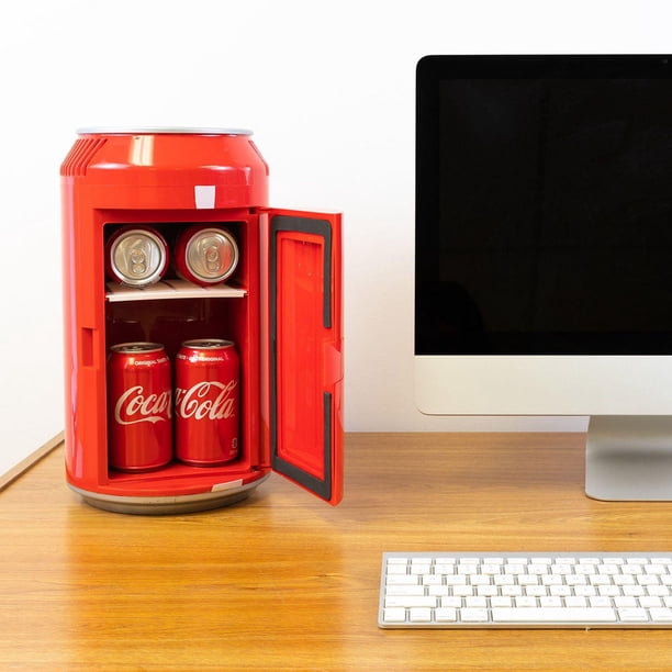Coca-Cola 8-Can AC/DC Electric Mini Cooler, Compact & Portable for
