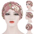 thumbnail image 3 of JUNWELL Couvre-Chef de Chimiothérapie et Cancer pour Femmes, Bonnet Turban Tressé, Couvre-Cheveux Torsadés, Enveloppe, 3 of 5