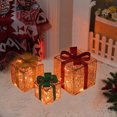 thumbnail image 1 of Christmas Lighted Gift Boxes,Lighted Gift Boxed Christmas Decorations,Light Up Gift Box,Christmas Lighted Boxes Remote Control Set Of 3,LED Outdoor Christmas Boxes Present Decorations Outdoor Yard, 1 of 6