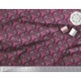 thumbnail image 3 of Soimoi polyester Crepe Fabric Moroccan Damask Print Fabric by the Yard 42 Inch Wide, 3 of 3