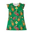 thumbnail image 4 of RXIRUCGD 2025 Vêtements d'Été pour Enfants Robe d'Été à Manches à Volants pour Filles 4-14T, 4 of 7