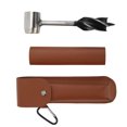 thumbnail image 2 of Wood Drill Bit Tool, Portable Hand Auger Wrench Practical Multifunctional  For Outdoor Activity Brown PU Leather Bag And Holster, 2 of 8