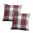 thumbnail image 1 of Ensemble de 2 coussins Celebration Plaid avec housse 100% coton, 1 of 5