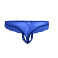 thumbnail image 4 of Hot Men Lingerie Floral Lace Mesh Semi See-through Briefs Bikini Underwear, 4 of 6