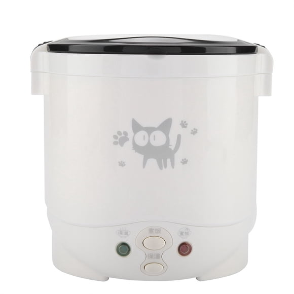 Cuiseur à Riz Électrique pour Voitures Cuiseur à Riz Multifonction 12V 100W 1L Cuiseur à Riz Électrique Portable Multifonction Cuiseur Vapeur pour Aliments pour Voitures
