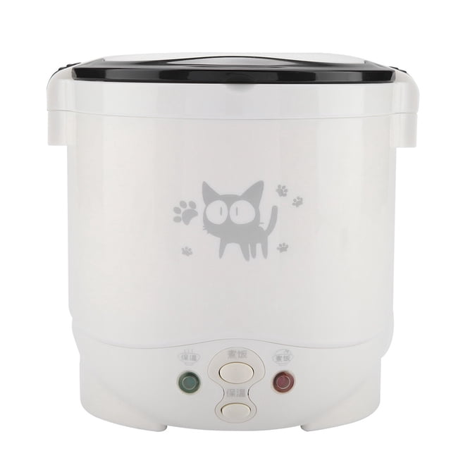 Cuiseur à Riz Électrique pour Voitures Cuiseur à Riz Multifonction 12V 100W 1L Cuiseur à Riz Électrique Portable Multifonction Cuiseur Vapeur pour Aliments pour Voitures
