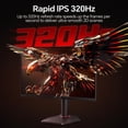 thumbnail image 3 of KOORUI 27" 2560 x 1440 (2K) 320 Hz IPS Gaming Monitor FreeSync Premium (AMD Adaptive Sync) 95% DCI-P3 G2721E, 3 of 8