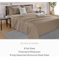 thumbnail image 3 of Softest Cotton Sheets Double Sheet Set Pc Set Thread Count Sateen Bedding Deep Pocket Sheets Cooling Sheets Double Size Sheets Breathable Bed Set (), 3 of 9