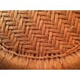thumbnail image 2 of Natural Geo Tabouret d'Appoint en Moray - Orange Tissé à la Main, 2 of 4
