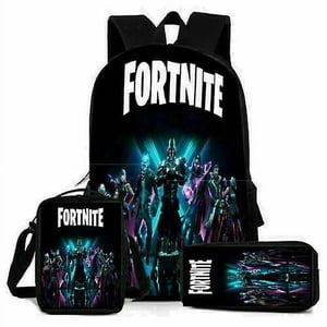 Sac à dos pour enfants en trois pièces Fortnite School Bag Sac à lunch Papeterie Bag Cadeaux