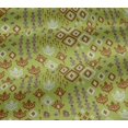 thumbnail image 5 of oneOone Viscose Jersey Fabric Block & Geometric Ikat Print Fabric By Yard 60 Inch Wide, 5 of 5