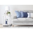 thumbnail image 2 of Kate and Laurel Bellport Table d'Appoint Rond en Bois Style Côtier, 20 x 20 x 24, Blanc, Table d'Extrémité Chic pour Rangement et Présentation, 2 of 2