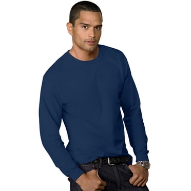 Hanes T-Shirt pour Hommes 5,2 oz COMFORTSOFT, Poids Lourd, 3TG, Marine