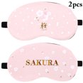 thumbnail image 2 of Bangcool 2PCS Sleeping Mask Cartoon Pig Flower Eye Shade with Ice Pack for Home Travel, 2 of 10