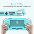 thumbnail image 4 of XIHAMA Switch Lite Case Protective Case for Nintendo Switch Lite, Case Compatible with Nintendo Switch Lite Hand Grip Case with Detachable TPU+Built-in PC Screen Protector & 2 x Thumb Grip Caps, 4 of 7