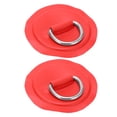thumbnail image 2 of PVC D Patch, Reusable Durable Deck Accessories D-Ring Patch 2pcs  For Roof Racks Trailers Ground Sheets For PVC Inflatable Boat Kayak Canoe Yellow,Blue,Red,Emerald, 2 of 8