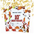 thumbnail image 2 of Darling Souvenir Multicolor Birthday Invitation Card 28 Pcs Fill or Write In Blank Invites Printable Party Supplies 5 x 7 Inches, 2 of 5