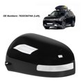 thumbnail image 4 of Side Door Rearview Mirror Cover Trim, Car Rearview Mirror Cap Trim, Driver Passenger Side Mirror Cover Cap Lid Left 7632C647HA, Right 7632C490HA Gloss Black, 4 of 7