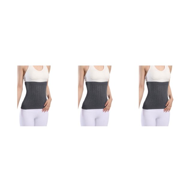 Thinsony Breathable And Moisture Absorbing Waist Back Support For Added Comfort Skin thickened grey XXL 3Set
