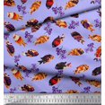thumbnail image 3 of Soimoi Viscose Chiffon Fabric Floral & Textured Fish Ocean Printed Craft Fabric by The Yard 42 Inch Wide, 3 of 3