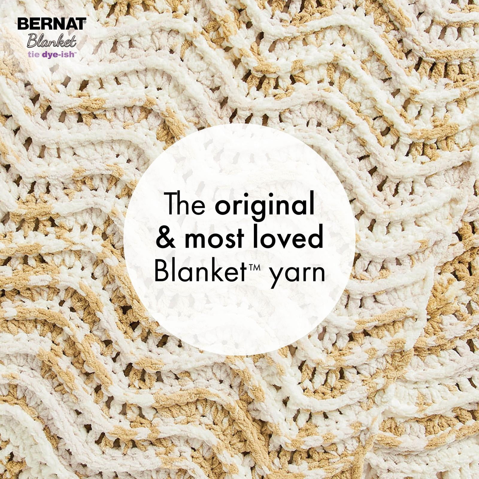 Bernat® Blanket Tie Dye-ish™ Yarn, Polyester #6 Super Bulky, 10.5oz/300g, 220 Yards