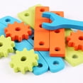 thumbnail image 4 of HILABEE Wooden Tool Bench Toy Pretend Play Creative Building Set, Workshop for Toddlers,, 4 of 8