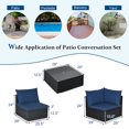 thumbnail image 3 of Gymax Ensemble de Mobilier Sectionnel de Conversation pour Patio en Rotin 7 Pcs avec Coussin et Oreiller, 3 of 8