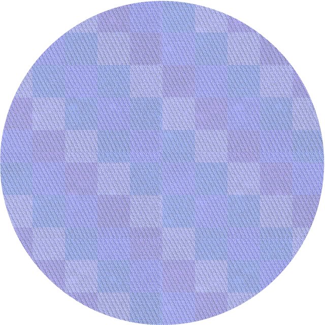 Ahgly Company Tapis de Zone Rond d'Intérieur Lavable à la Machine, Transitionnel, Bleu Ardoise Clair, 5 Pieds Rond
