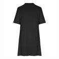 thumbnail image 4 of LOVZFMLL Robe d'Été Aguichant et Tendance à Imprimé Sans Manches à Col en V pour Femme Noir P, 4 of 5