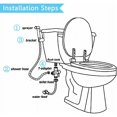 thumbnail image 4 of Effortless Hygiene, Handheld Bidet Sprayer For Toilet, Leak-Free Design, Stainless Steel Cloth Diaper Jet Spray, Explosion-Proof Hose, Easy Diy Setup, High-Quality Workmanship,, 4 of 5