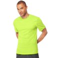 thumbnail image 1 of Hanes Cool DRI TAGLESS Men`s T-Shirt, S, Reflector Green Heather, 1 of 3
