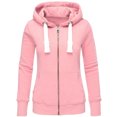 thumbnail image 2 of Pompotops Femmes Dames Sweat à Capuche Uni à Fermeture Éclair Manches Longues Pull Tops Chemise, 2 of 3