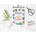 thumbnail image 2 of Darling Souvenir Multicolor Birthday Invitation Card 28 Pcs Fill or Write In Blank Invites Printable Party Supplies 5 x 7 Inches, 2 of 5