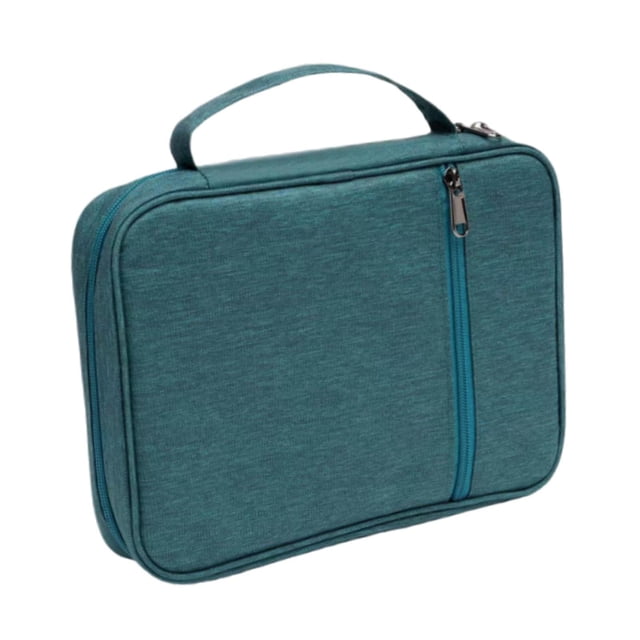 Tachiuwa Housse de Bible Étui Porte-Bible Sac à Main Sac de Jour Décontracté avec Poche Zippée Housse de Transport Multifonction Imperméable Vert