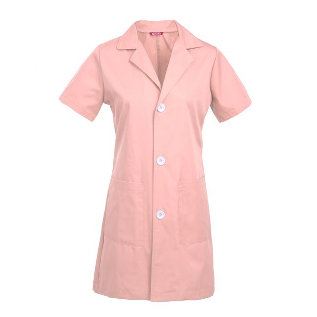 Manteau de Laboratoire à Manches Courtes pour Femmes